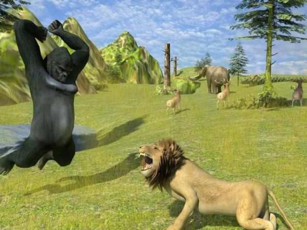 Angry Mad gorilla Wild Attack स्क्रीनशॉट 6
