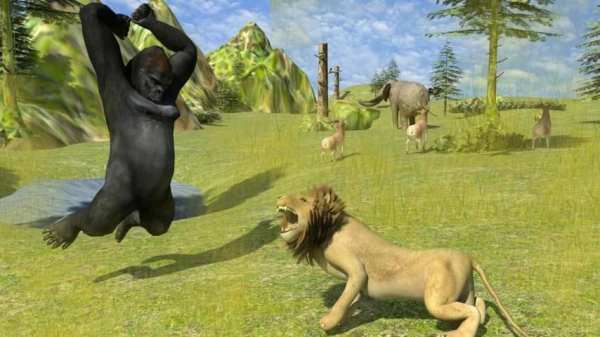 Angry Mad gorilla Wild Attack स्क्रीनशॉट 2