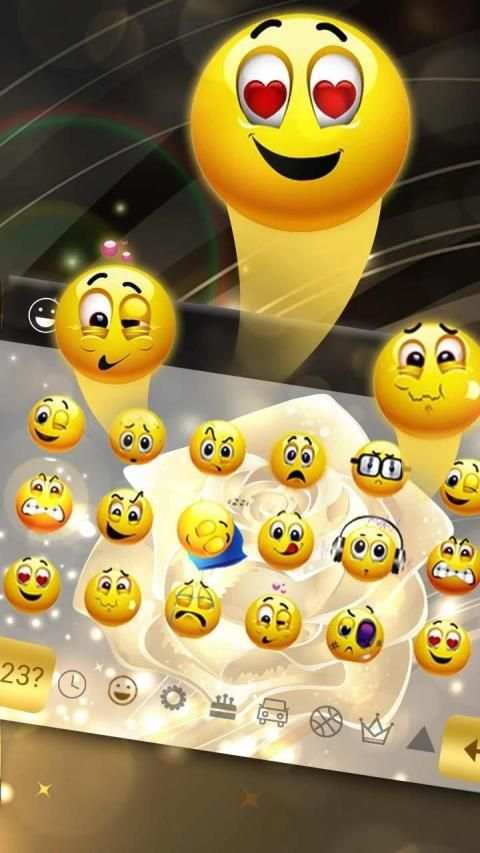 Gold Rose Keyboard screenshot 1