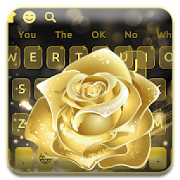 ikon Keyboard Emas Mawar