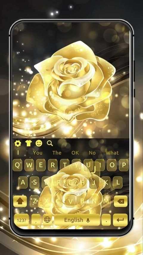 Gold Rose Keyboard screenshot 3