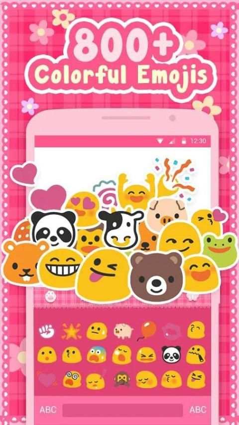Pink Kitty Keyboard Theme screenshot 4