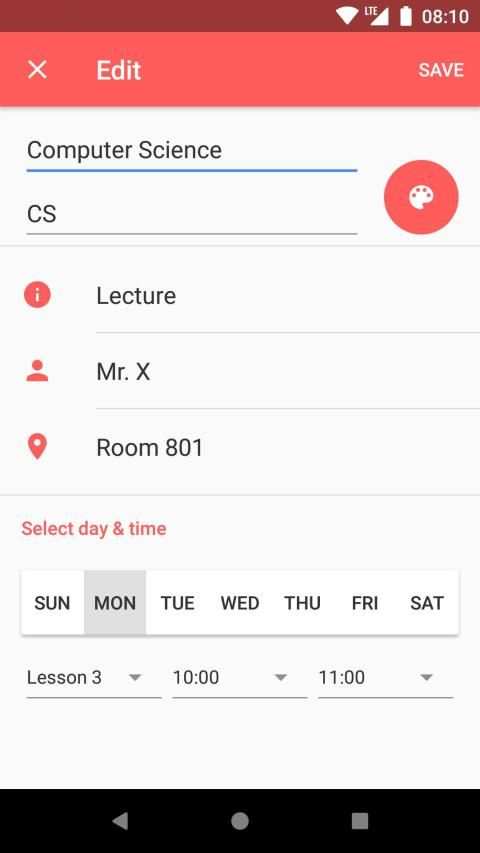 Timetable screenshot 20
