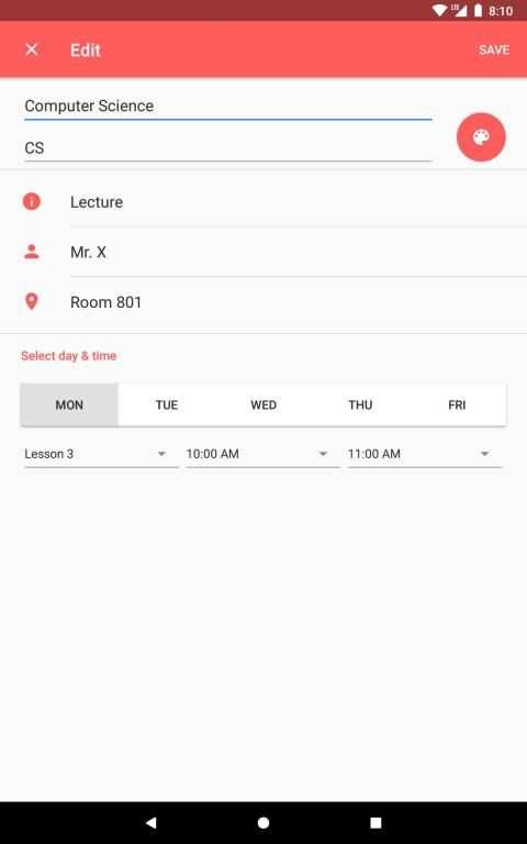 Timetable screenshot 4