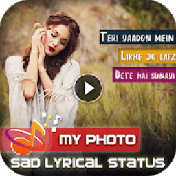 My Photo Sad Lyrical Video Status Maker आइकन