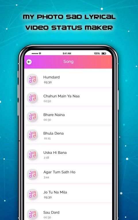 My Photo Sad Lyrical Video Status Maker स्क्रीनशॉट 2