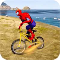 Superhero Bmx Cycle: Hill Racing