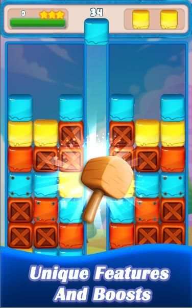 Candy Cubes - Match 3 Drop स्क्रीनशॉट 1