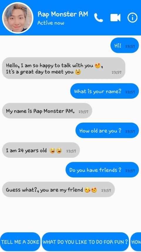 BTS Messenger 2019 *RM * screenshot 1