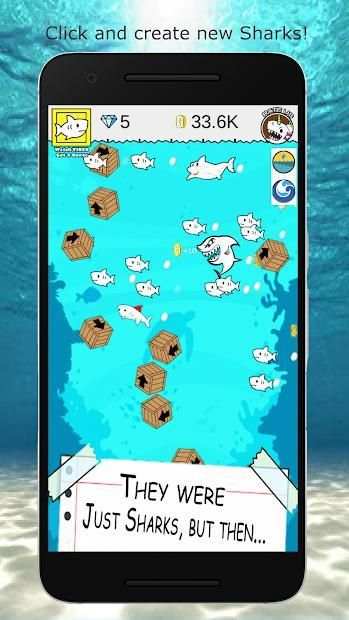 * Shark Evolution - Hungry Shark games Tapping * स्क्रीनशॉट 2