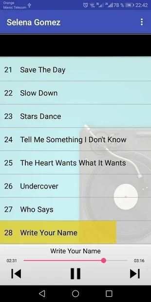 Selena Gomez songs MP3 screenshot 1