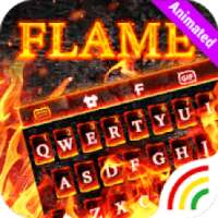 Burning Animated Keyboard