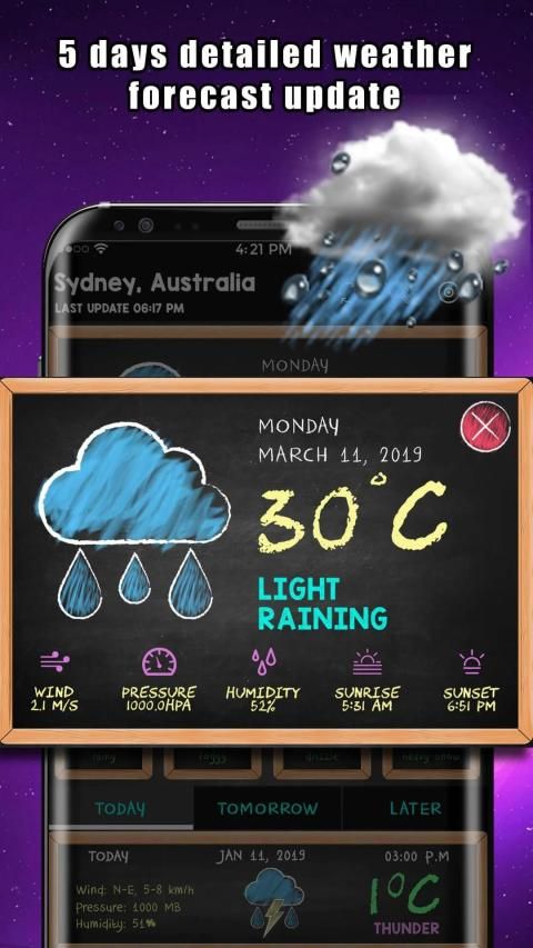 Weather Forecast App Weather Channel Weather Map screenshot 3