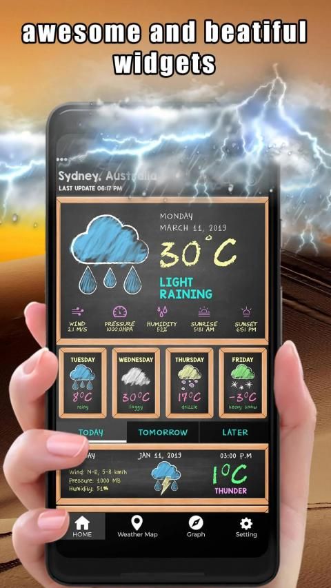 Weather Forecast App Weather Channel Weather Map screenshot 2
