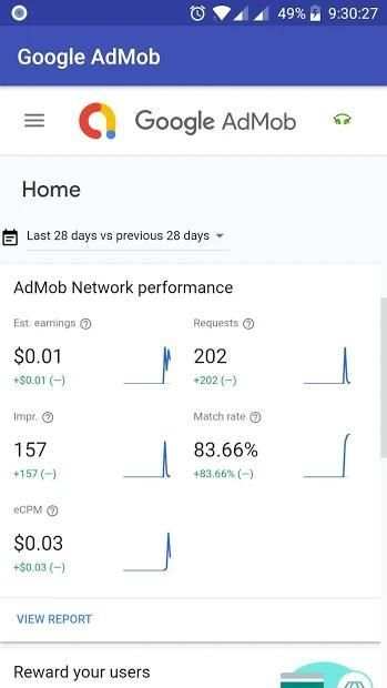 Google Admob App. screenshot 2