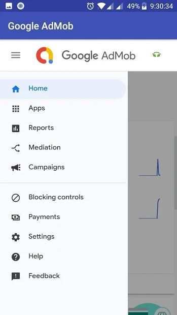 Google Admob App. screenshot 1