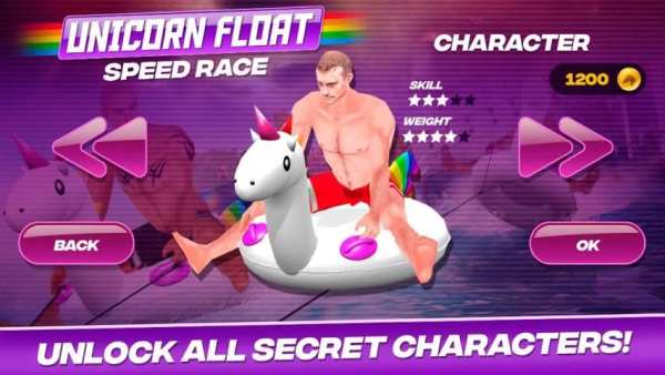 Unicorn Float Speed race screenshot 1