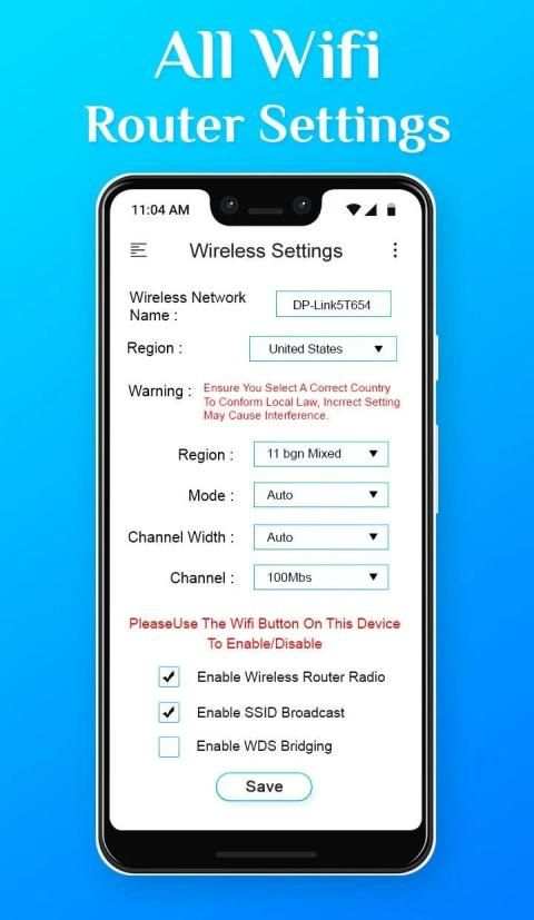 All WiFi Router Settings स्क्रीनशॉट 5
