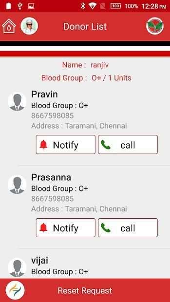 RR - Blood Donation App screenshot 1
