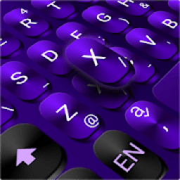 ikon Cool Black Purple Keyboard Theme