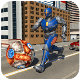 Futuristic Robot Ball Transformation आइकन