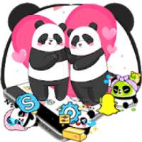 Cute Pink Lovely Panda Launcher Theme**