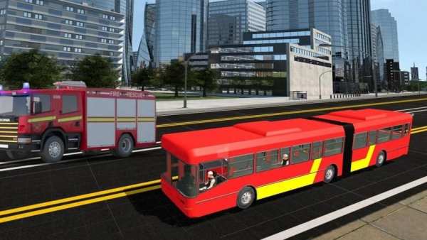 Simulator Pengemudi Bus Metro Kota AS 2019 screenshot 2