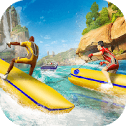 ikon Banana Boat Water Speed Race