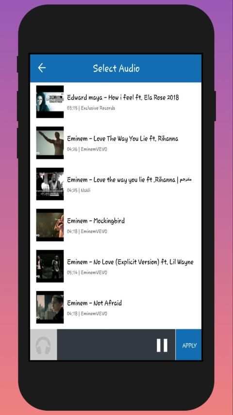 انشاء فيديو بالصور والموسيقى 2019
‎ screenshot 4