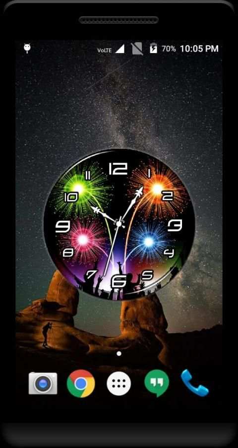 Firework Clock Live Wallpaper screenshot 4
