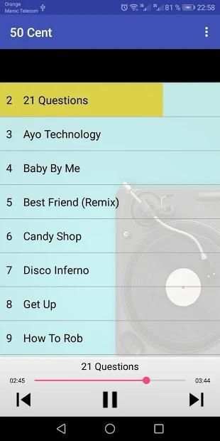 50 Cent Songs MP3 screenshot 3