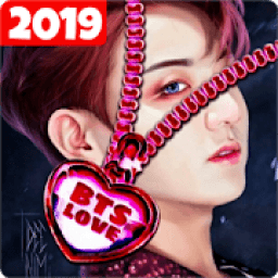 ikon BTS 2019 Jungkook Zipper Lock Screen