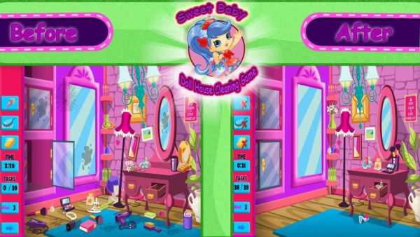 Sweet Baby Doll House Cleaning Game screenshot 1