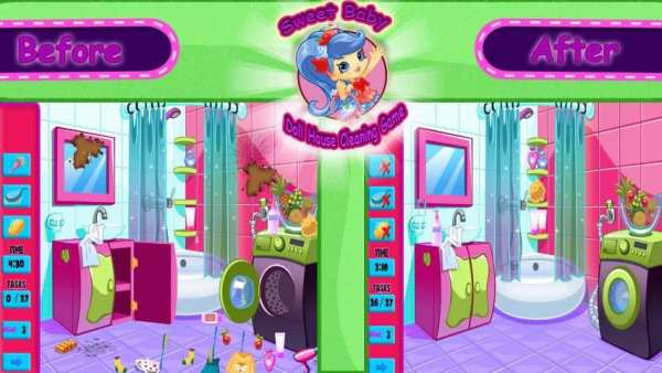 Sweet Baby Doll House Cleaning Game screenshot 3