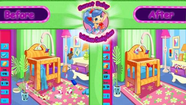 Sweet Baby Doll House Cleaning Game screenshot 4