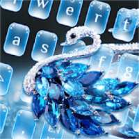 Blue Diamond Swan Keyboard