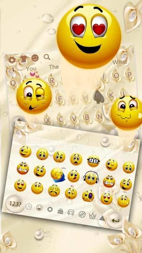 Luxury Calla Jewelry Keyboard screenshot 1