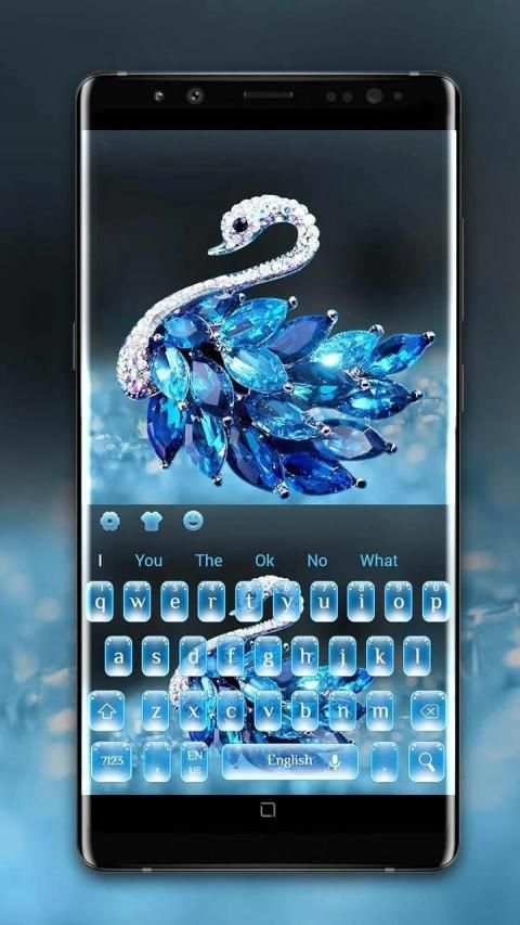 Blue Diamond Swan Keyboard screenshot 1