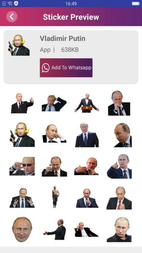 Putin Stickers For Whatsapp screenshot 3