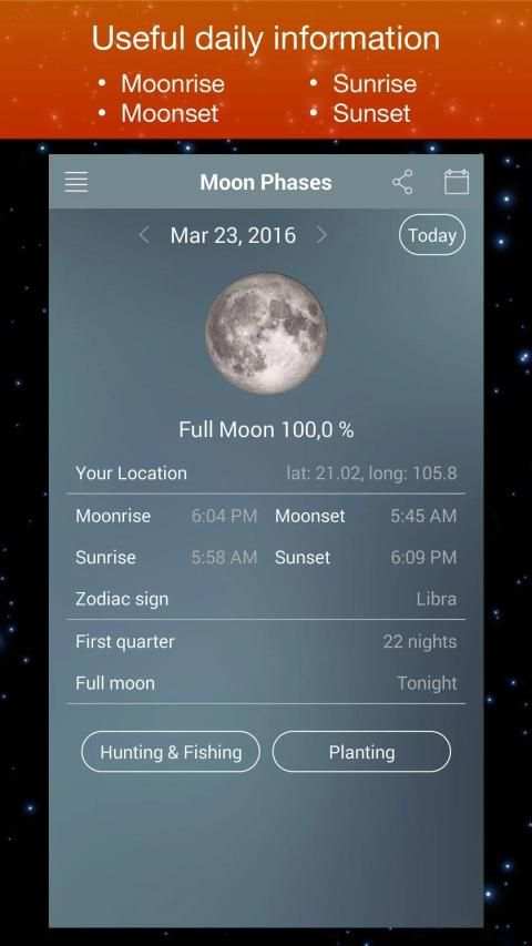 Moon Phase Calendar Zodiac screenshot 15