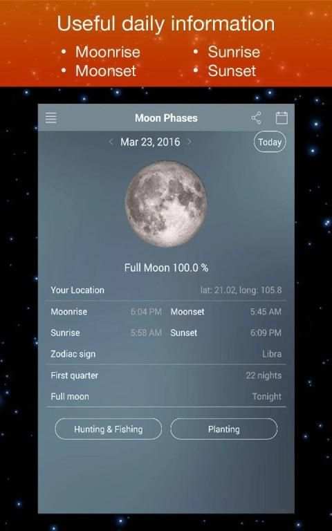 Moon Phase Calendar Zodiac screenshot 5
