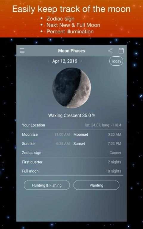 Moon Phase Calendar Zodiac screenshot 4