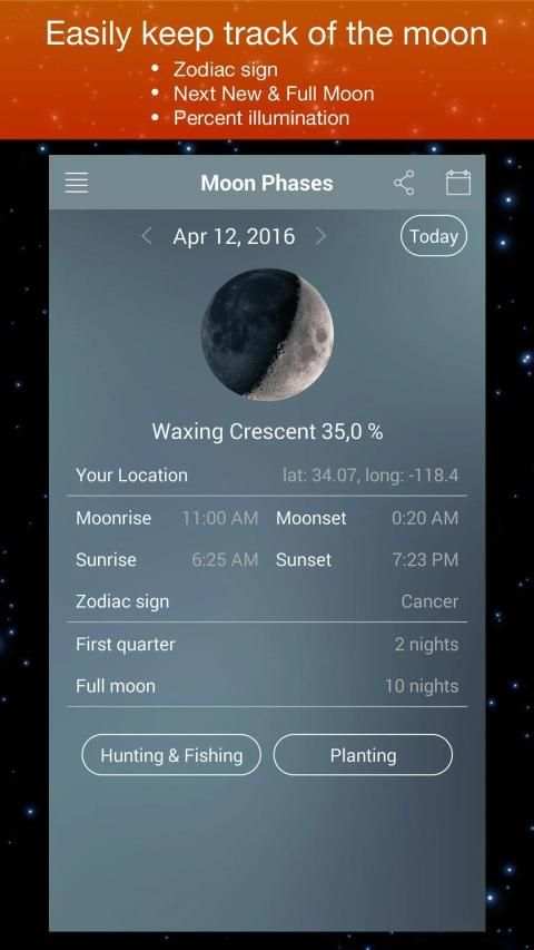 Moon Phase Calendar Zodiac screenshot 14