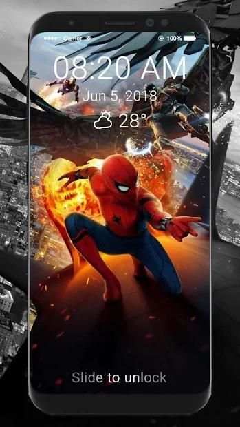 Spider-Man Wallpapers HD Lock Screen screenshot 6