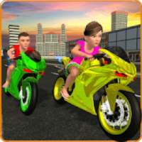 Kids MotorBike Rider Race 3D