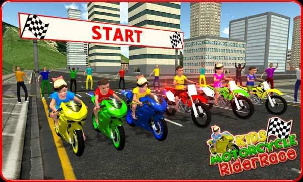 Kids MotorBike Rider Race 3D स्क्रीनशॉट 29