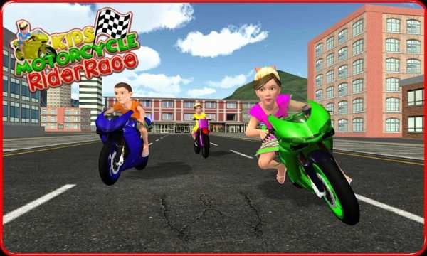Kids MotorBike Rider Race 3D स्क्रीनशॉट 28