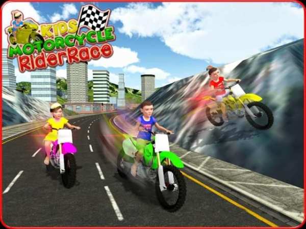 Kids MotorBike Rider Race 3D स्क्रीनशॉट 5
