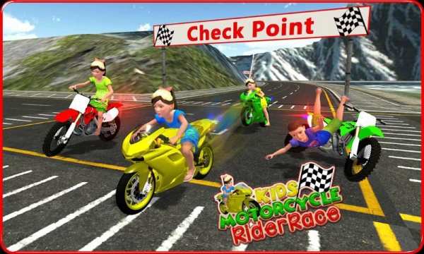 Kids MotorBike Rider Race 3D स्क्रीनशॉट 23
