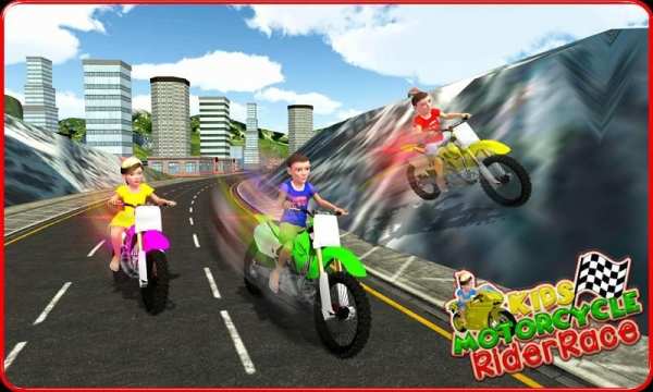 Kids MotorBike Rider Race 3D स्क्रीनशॉट 25